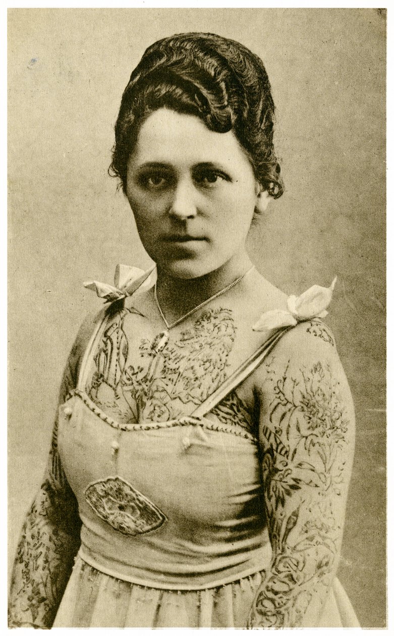 Margitin muotokuva, Tatuoitu nainen, n. 1910 tekijältä Unknown