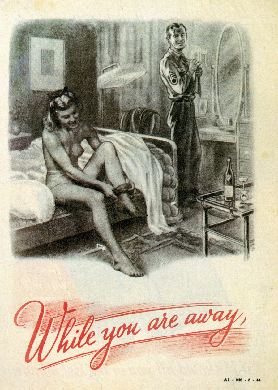 Ironista propagandaa brittejä vastaan. Kun olet poissa. 1940 tekijältä Unknown