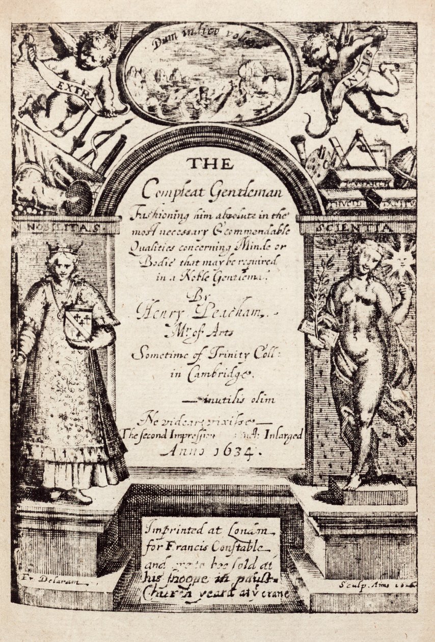 The Compleat Gentleman, kirjoittanut Henry Peacham. tekijältä Unknown