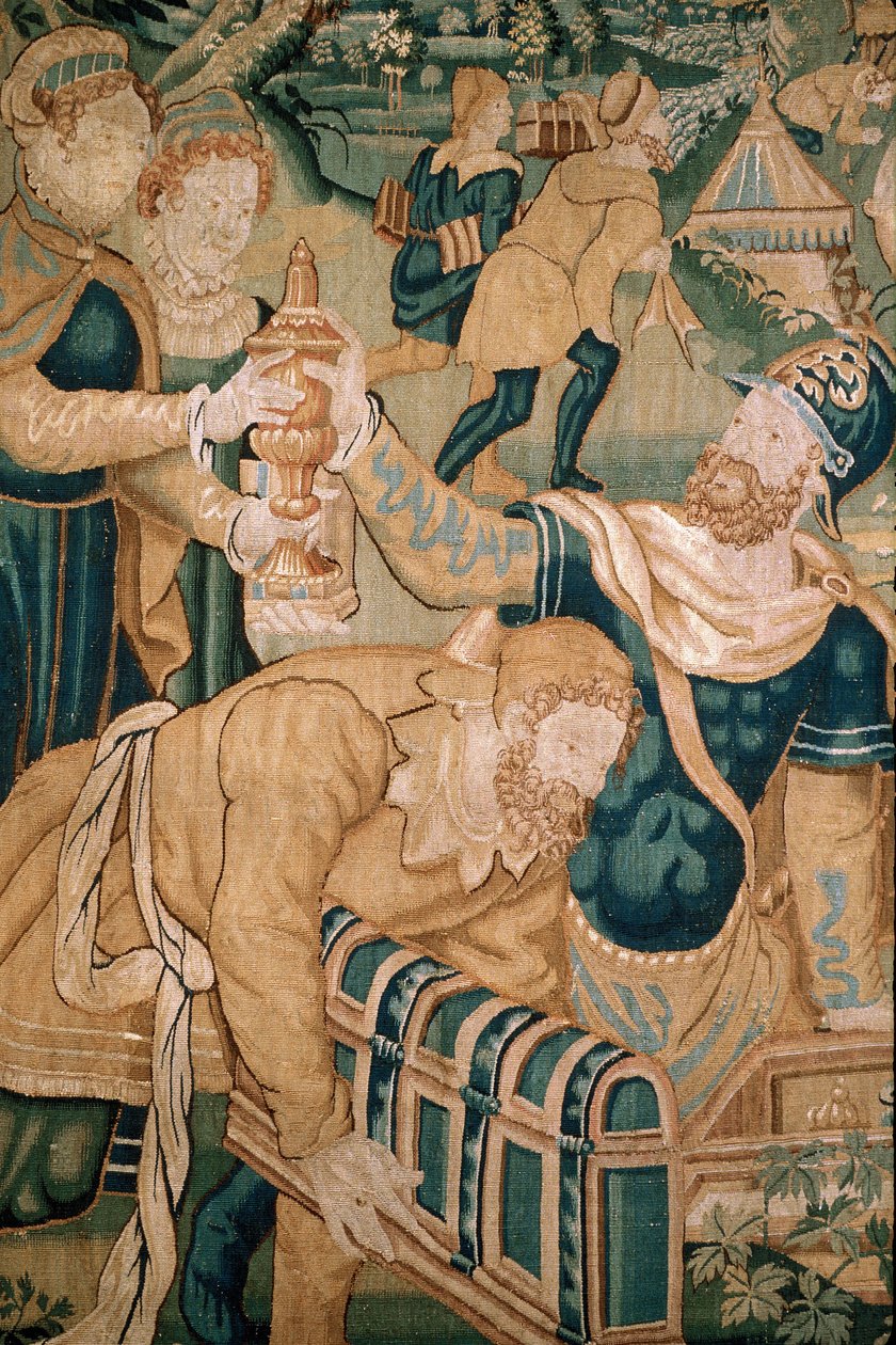 Toul (osasto 54), kaupunginmuseo, Tapestry du Nord (1500-luku) yksityiskohta tekijältä Unknown