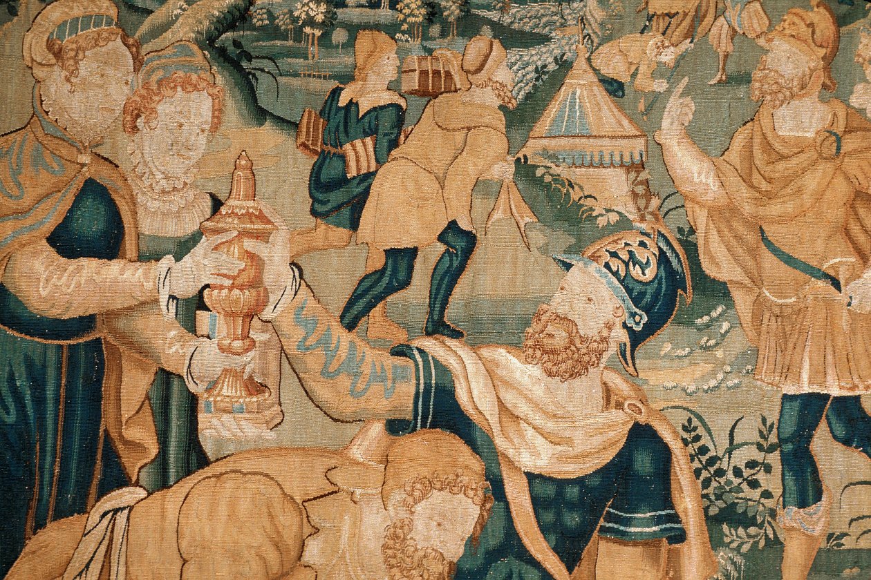 Toul (osasto 54), kaupunginmuseo, Tapestry du Nord (1500-luku) yksityiskohta tekijältä Unknown