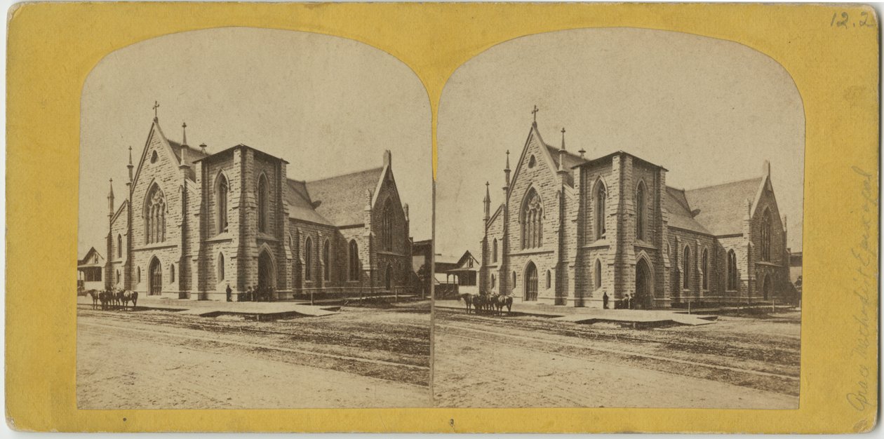 Grace Methodist Episcopal Church, Chicago, noin 1870 tekijältä American Photographer