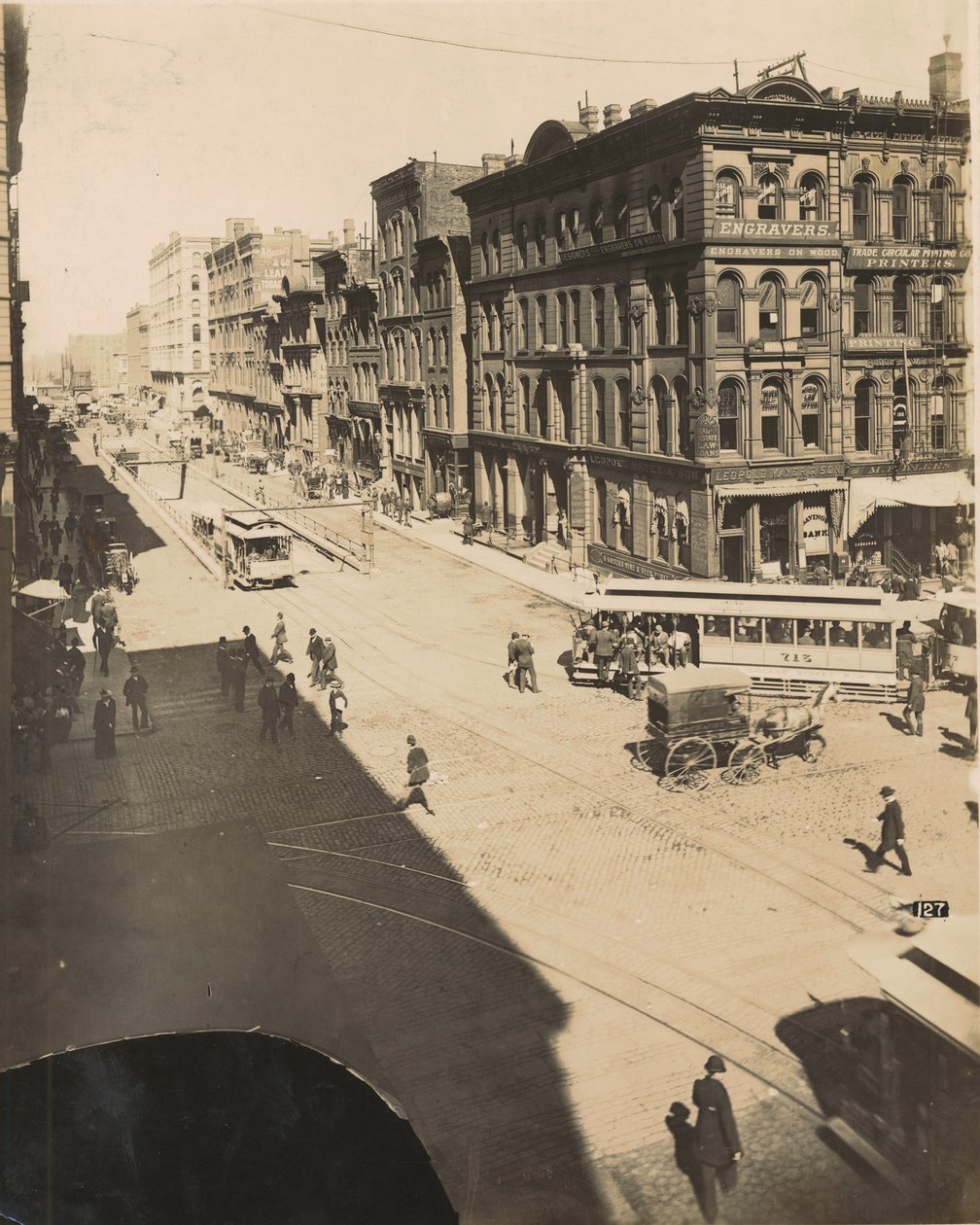 LaSalle Street, Randolph Streetin pohjoispuolella, 1890 tekijältä American Photographer