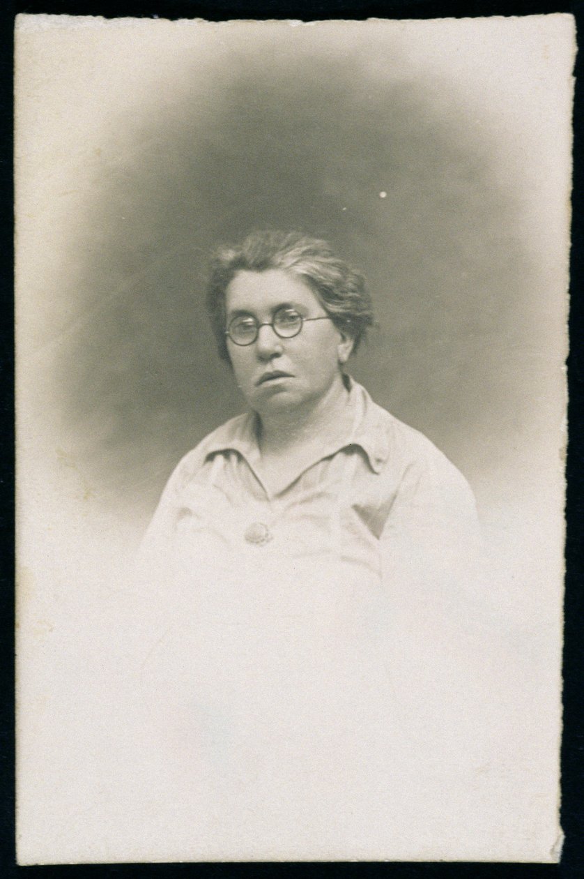 Emma Goldmanin (1869-1940) muotokuva, 1926 tekijältä American Photographer