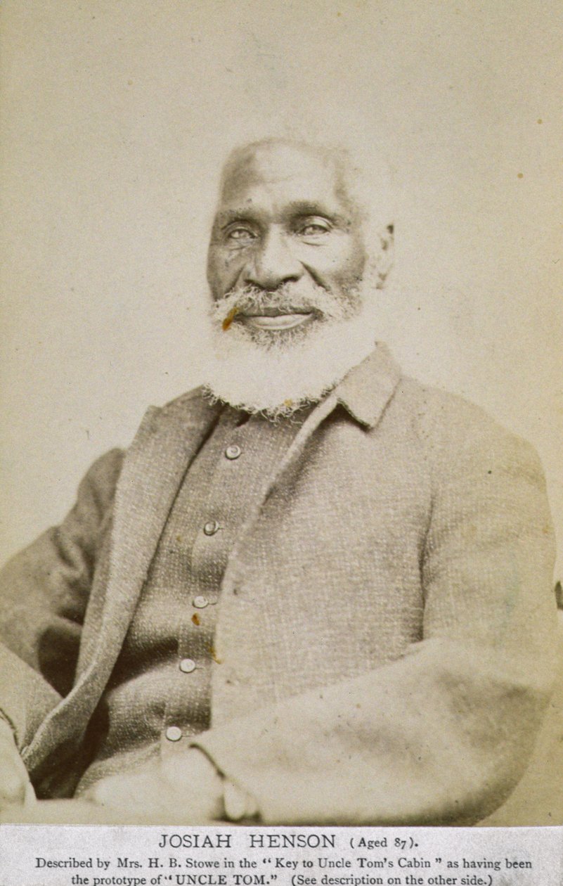 Josiah Hensonin (1789-1883) muotokuva 1876 tekijältä American Photographer