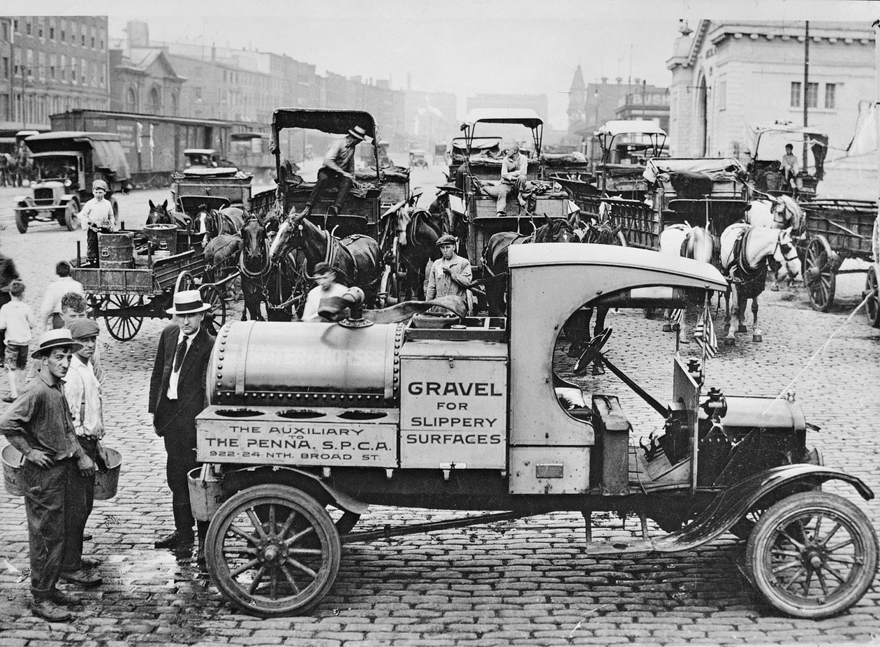 S.P.C.A. Gravel Truck, Philadelphia, n. 1920 tekijältä American Photographer