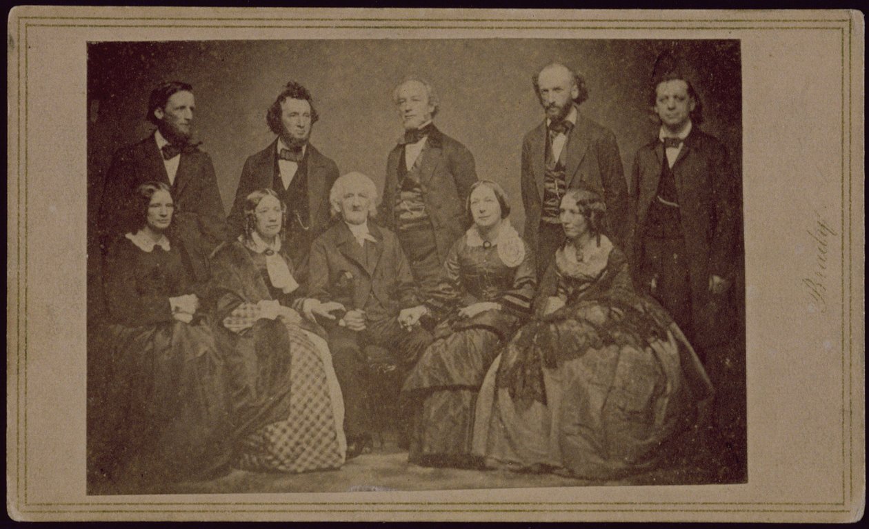 Beecherin perhe, noin 1860 tekijältä American Photographer