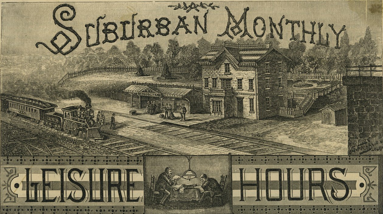 40th Street Station, Penna, Railraoad, Yhdysvallat, 1886 tekijältä American School