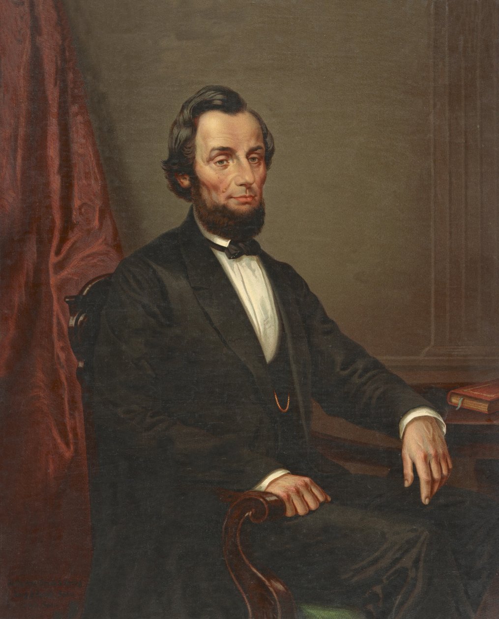 Abraham Lincoln, julkaistu noin vuonna 1860. tekijältä American School