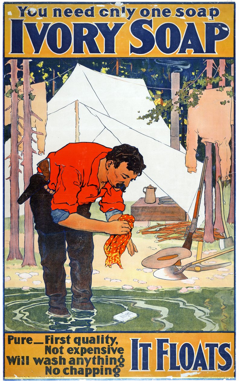 Norsunluun saippuan mainos, noin 1898 tekijältä American School