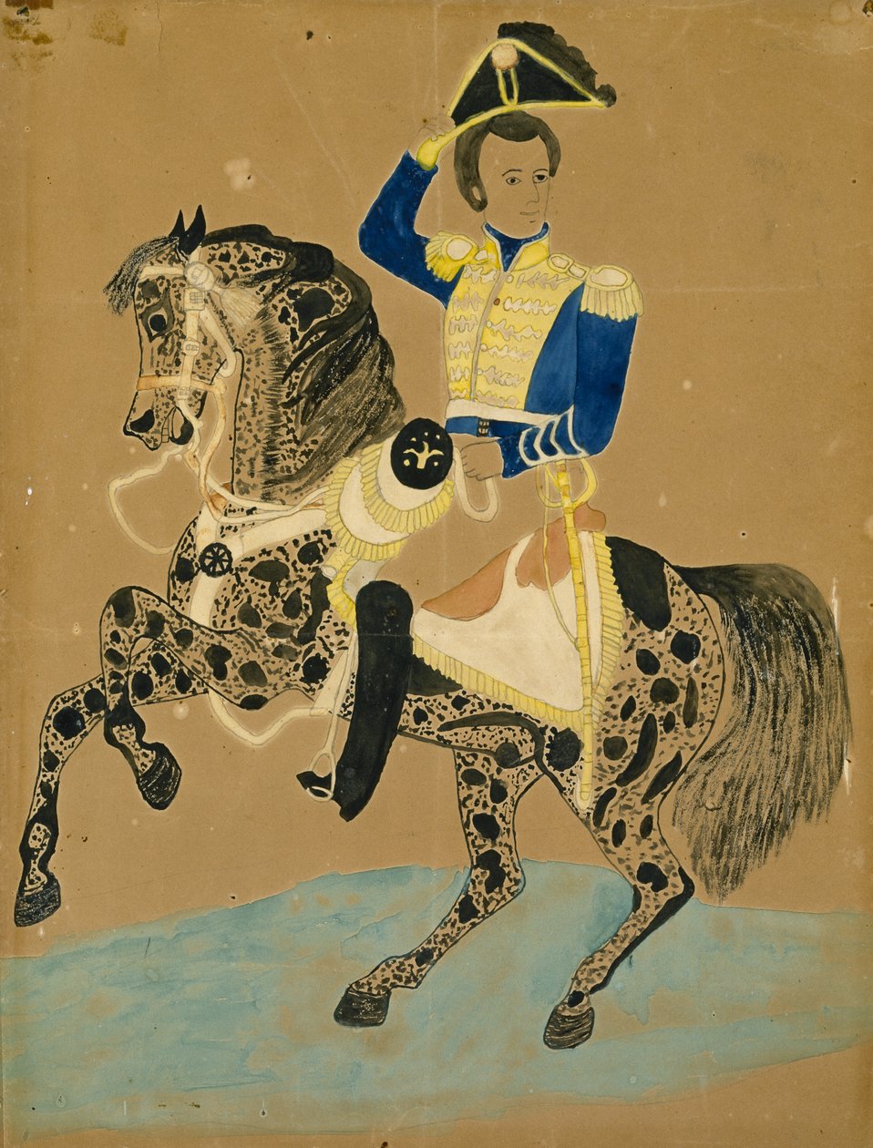 Andrew Jackson, c. 1800-1850 (akvarelli paperille) tekijältä American School