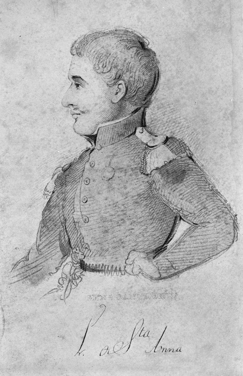 Antonio López de Santa Anna, 1837 tekijältä American School