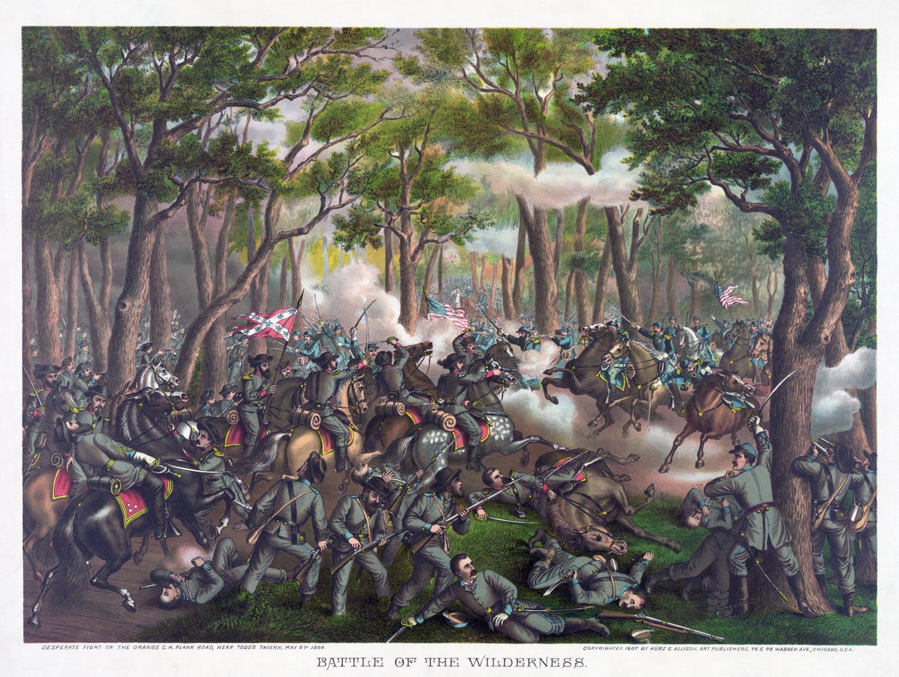 Erämaan taistelu, pubi. Kurz & Allison, 1887 tekijältä American School