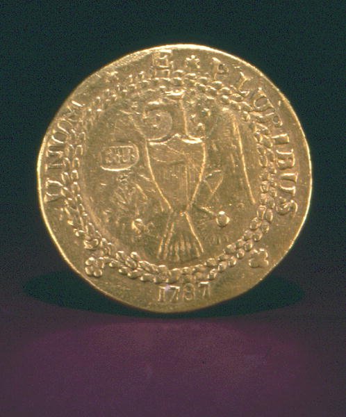 Brasher Doubloon, New York, 1787 (kulta) tekijältä American School
