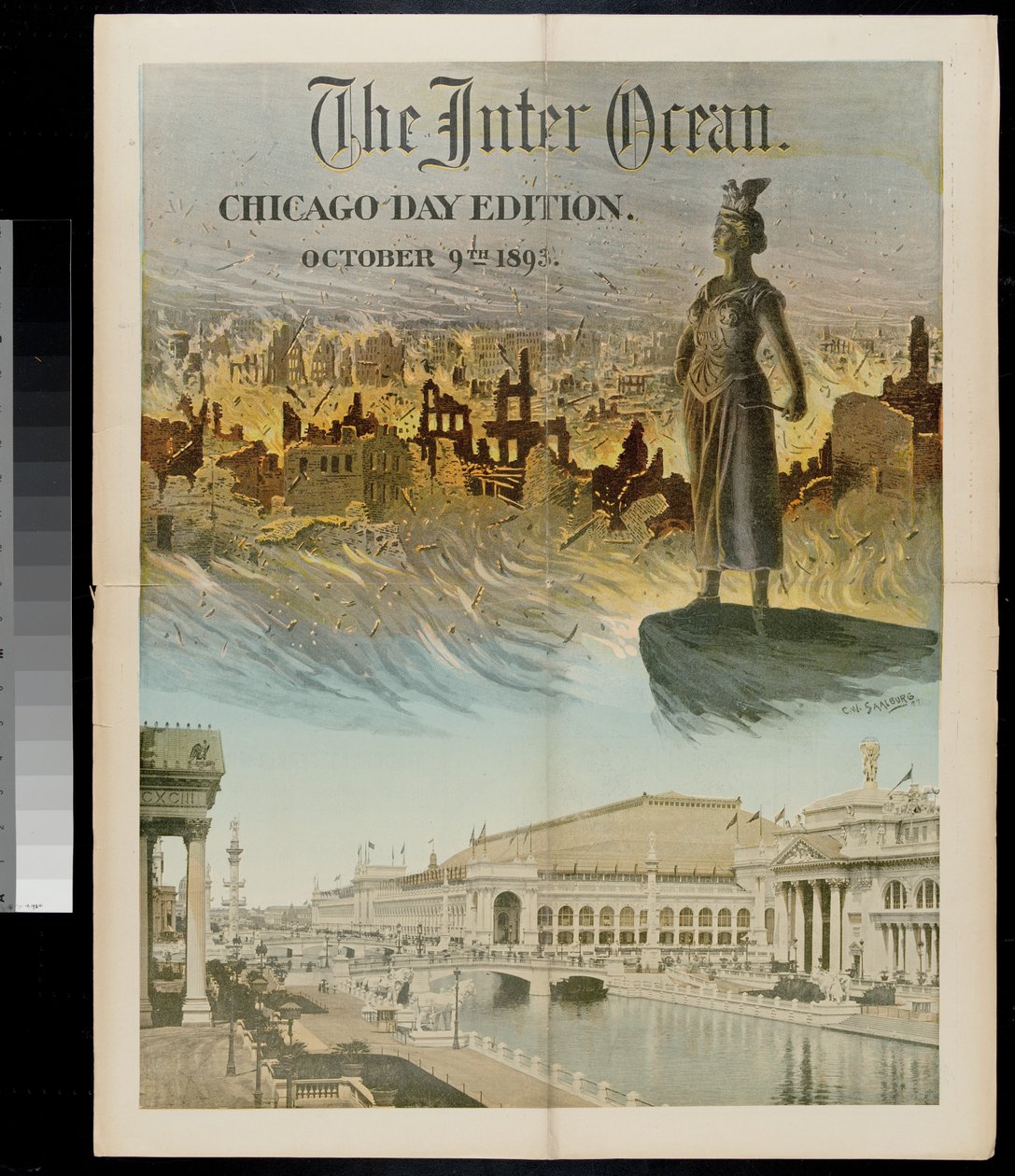 Cover of the Inter Ocean: Chicago-päivän painos World