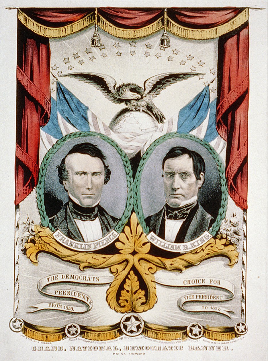 Demokraattisen presidentinvaalikampanjan lippu, 1852 tekijältä American School