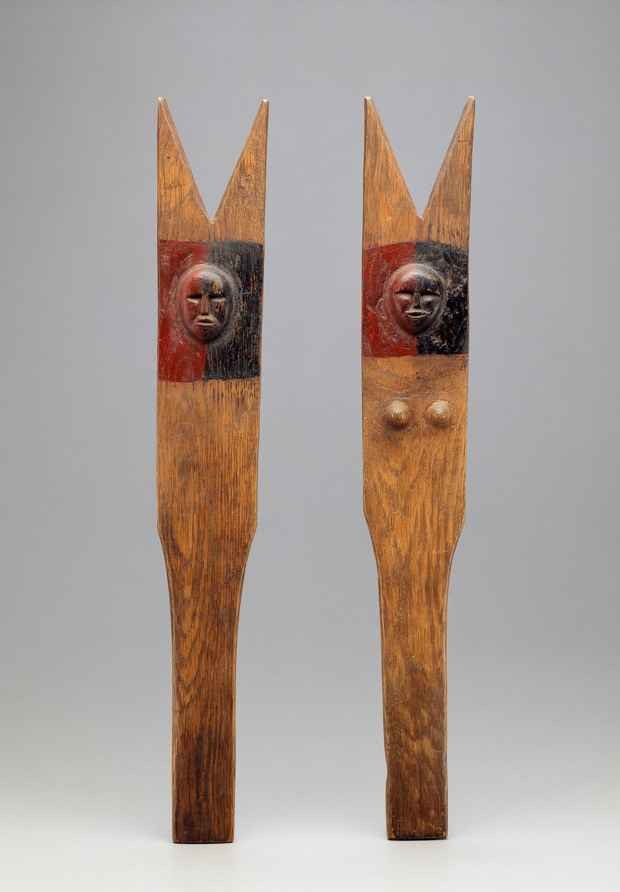 Drumstiks, Delaware, 1875-1900 (veistetty puu pigmentillä) tekijältä American School