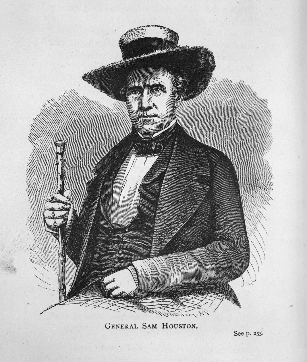 Kenraali Sam Houston, Texas History Scrapbookista tekijältä American School