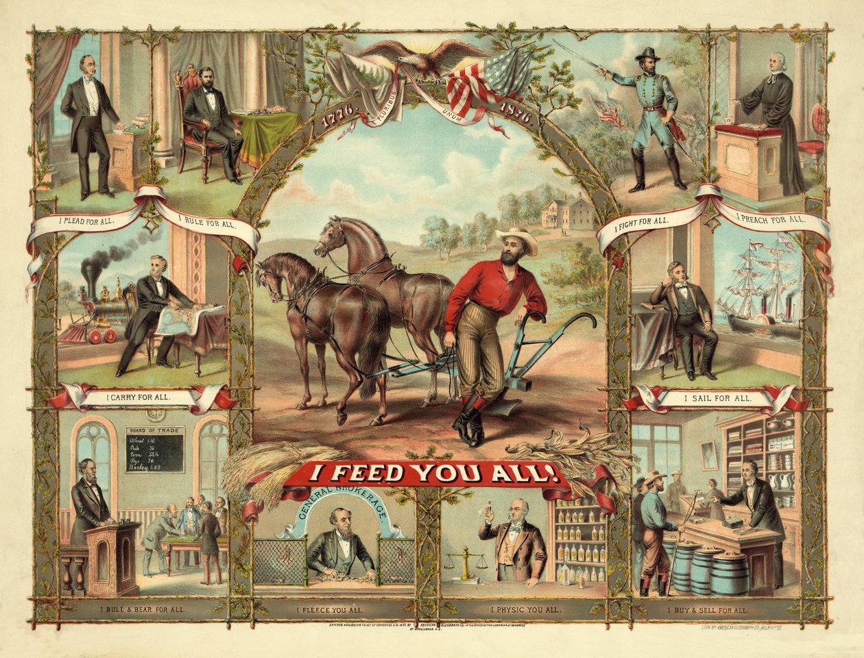 I Feed You All!, julkaistu noin 1875 tekijältä American School