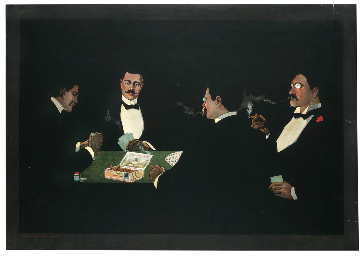 Jackson Square Cigars, mainos, 1899 tekijältä American School