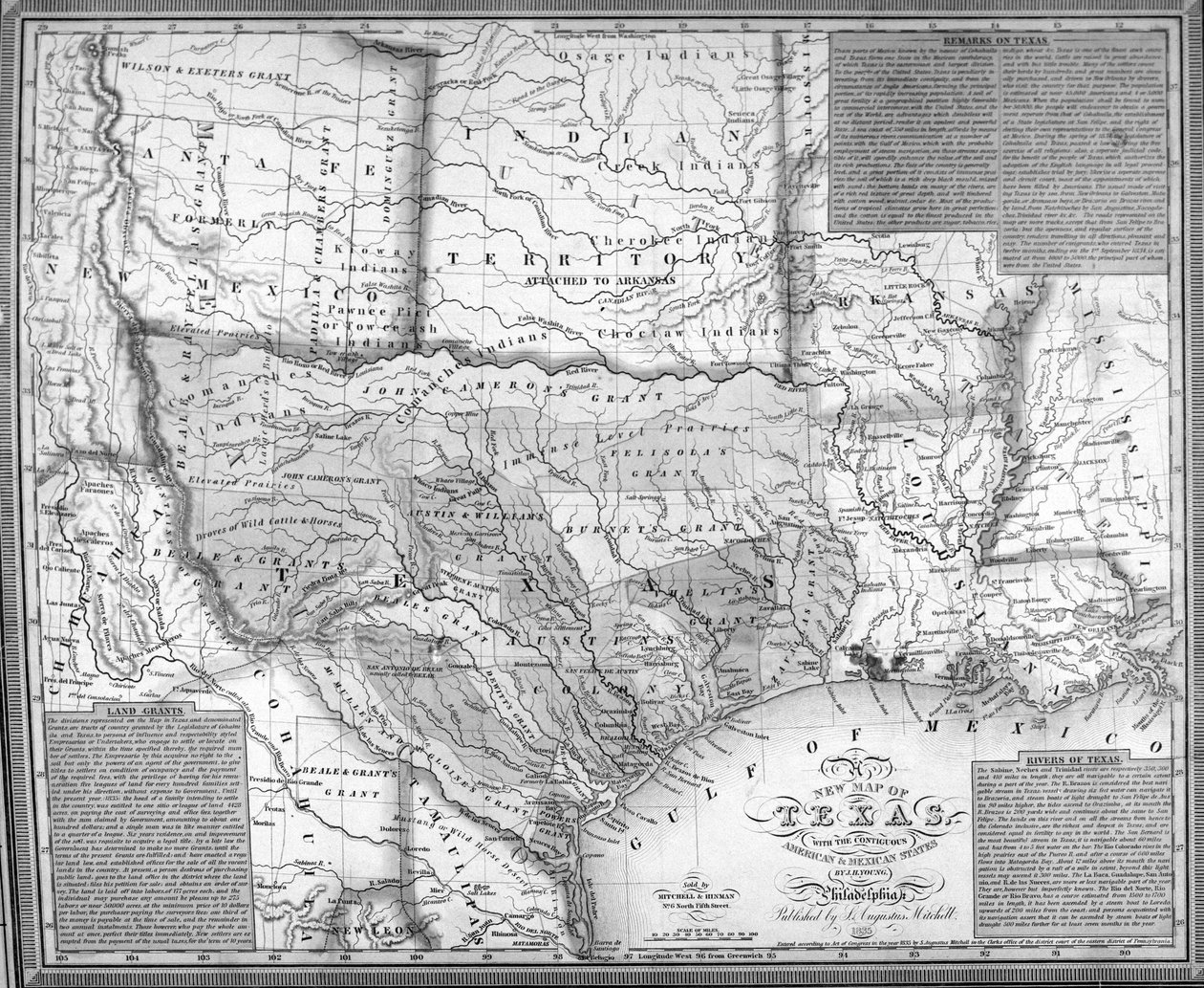 Mitchells Map of Texas, 1835 (katso lisätietoja 241192) tekijältä American School