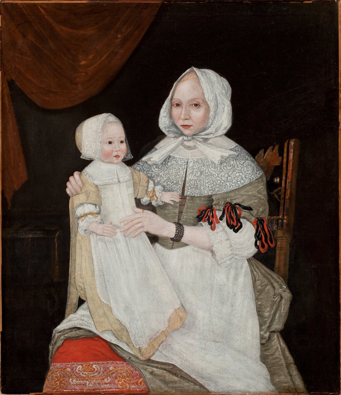 Rouva Elizabeth Freake ja Baby Mary, n. 1671–1674 (katso pari numerosta 183405) tekijältä American School
