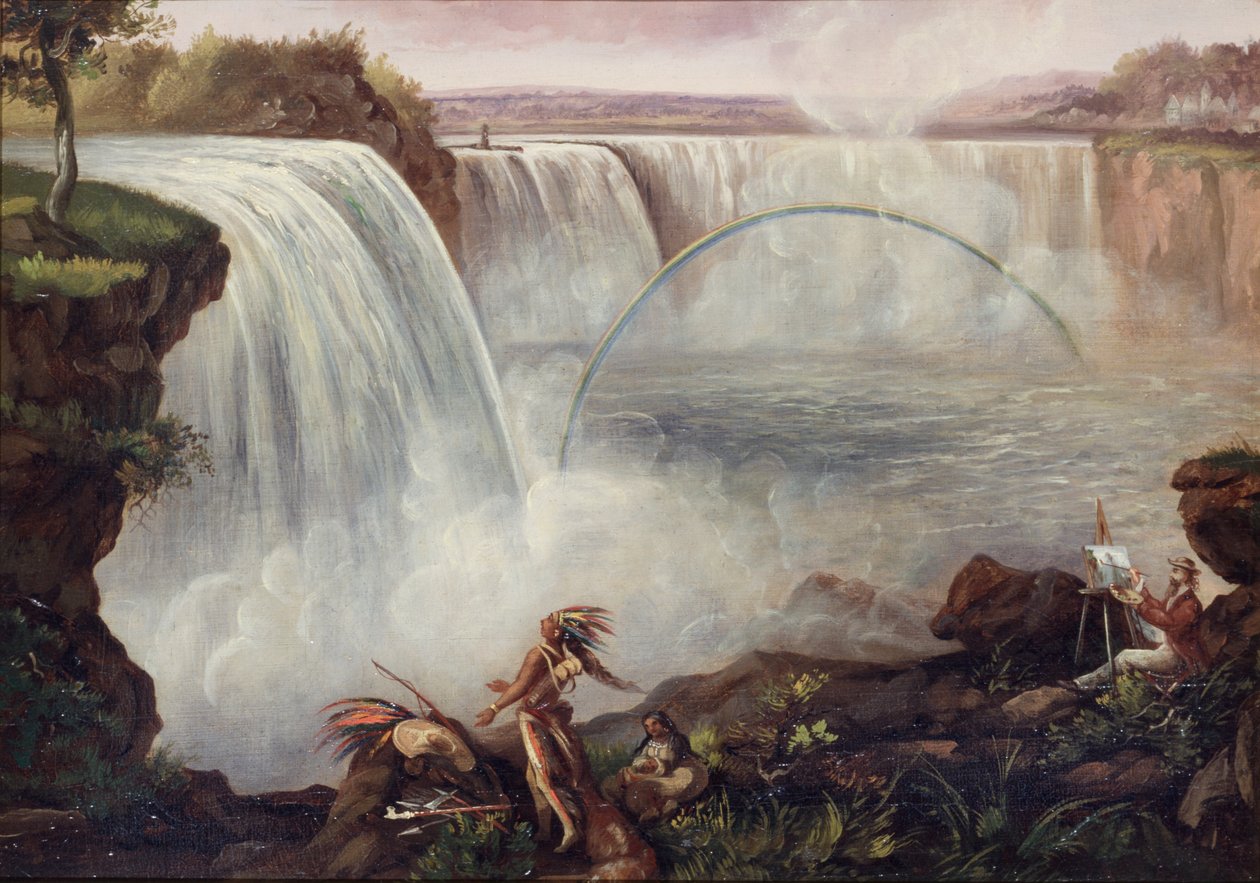 Niagaran putoukset, n. 1840-1850 tekijältä American School