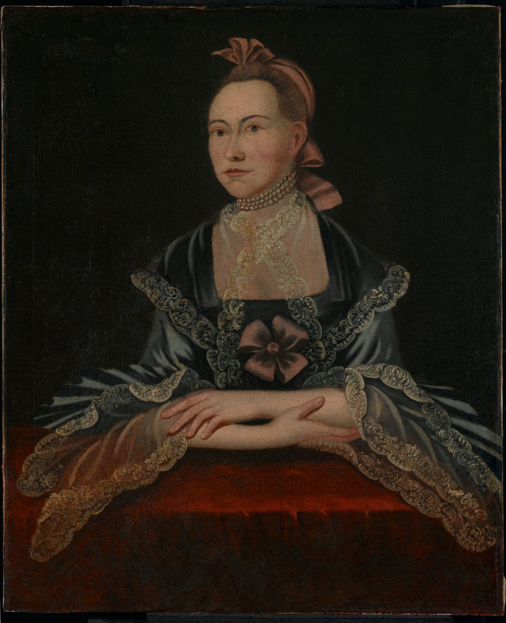 Naisen muotokuva, n. 1765 tekijältä American School