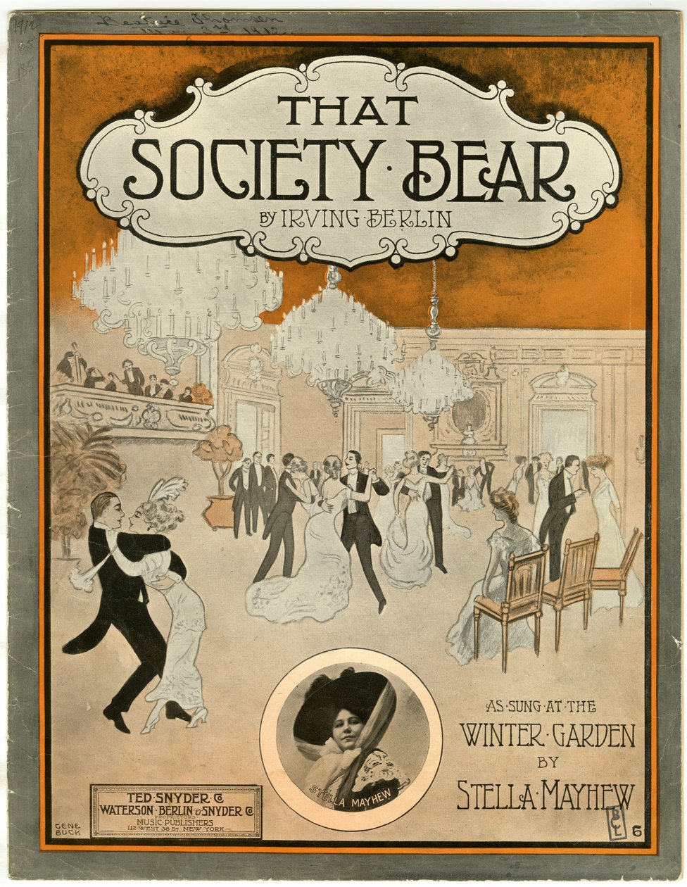 That Society Bear, 1912, nuotin kansi, 1912 tekijältä American School