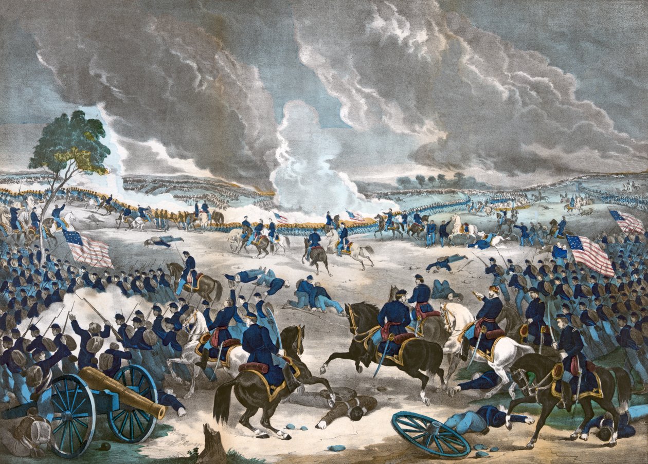 Gettysburgin taistelu, pub. 1867 tekijältä American School