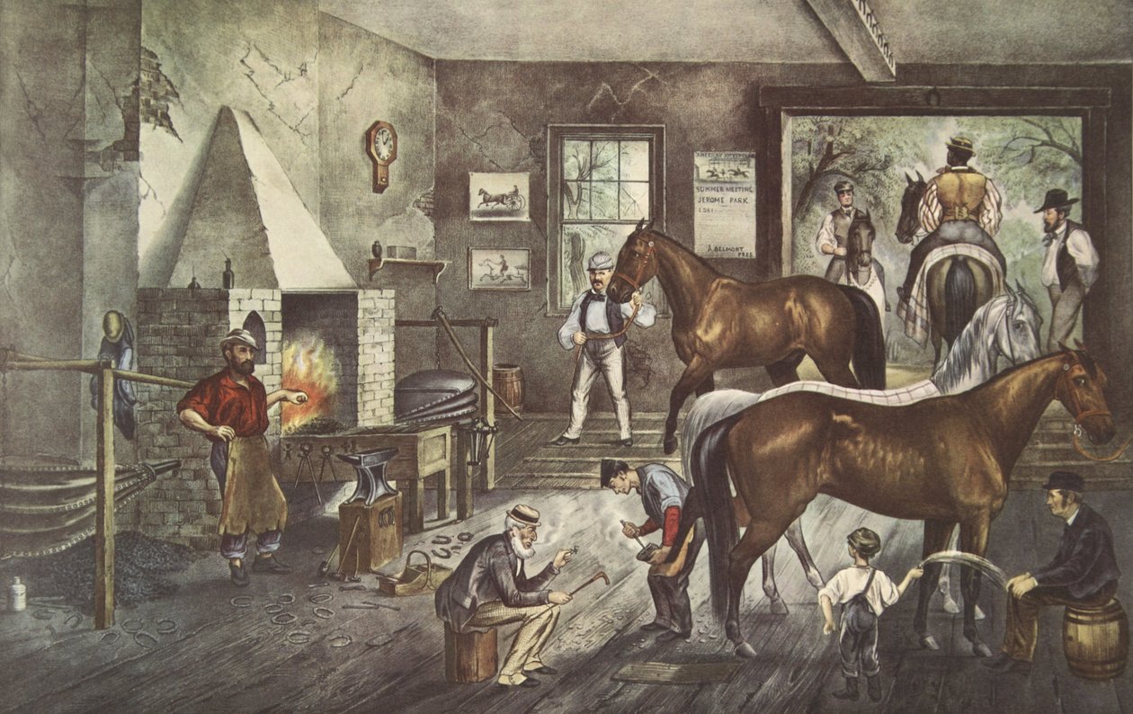 Ravi halkeamat Forgessa, pub. 1869, Currier & Ives tekijältä American School