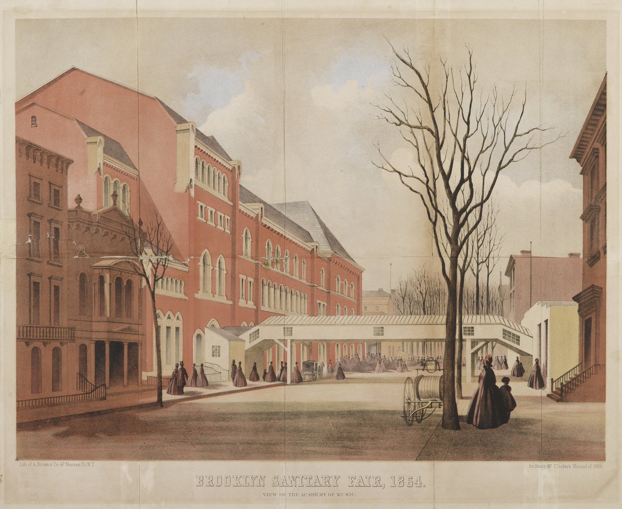 Näkymä Musiikkiakatemiasta, Brooklyn Sanitary Fair, 1864 tekijältä American School