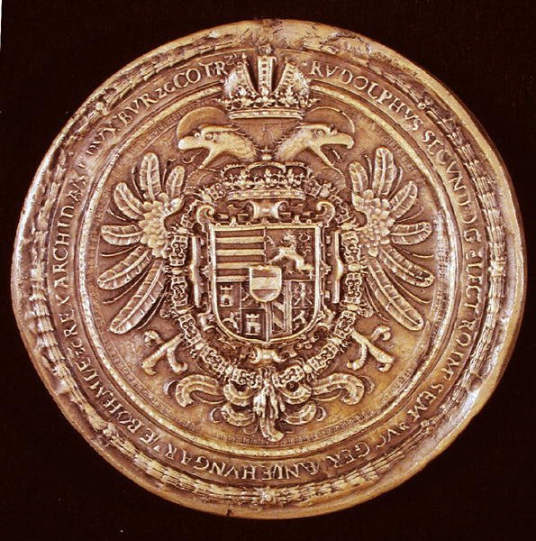 Keisari Rudolf II:n (1552-1612) sinetti 1603 tekijältä Austrian School