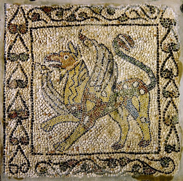 Griffin, 1213 (mosaiikki) tekijältä Byzantine