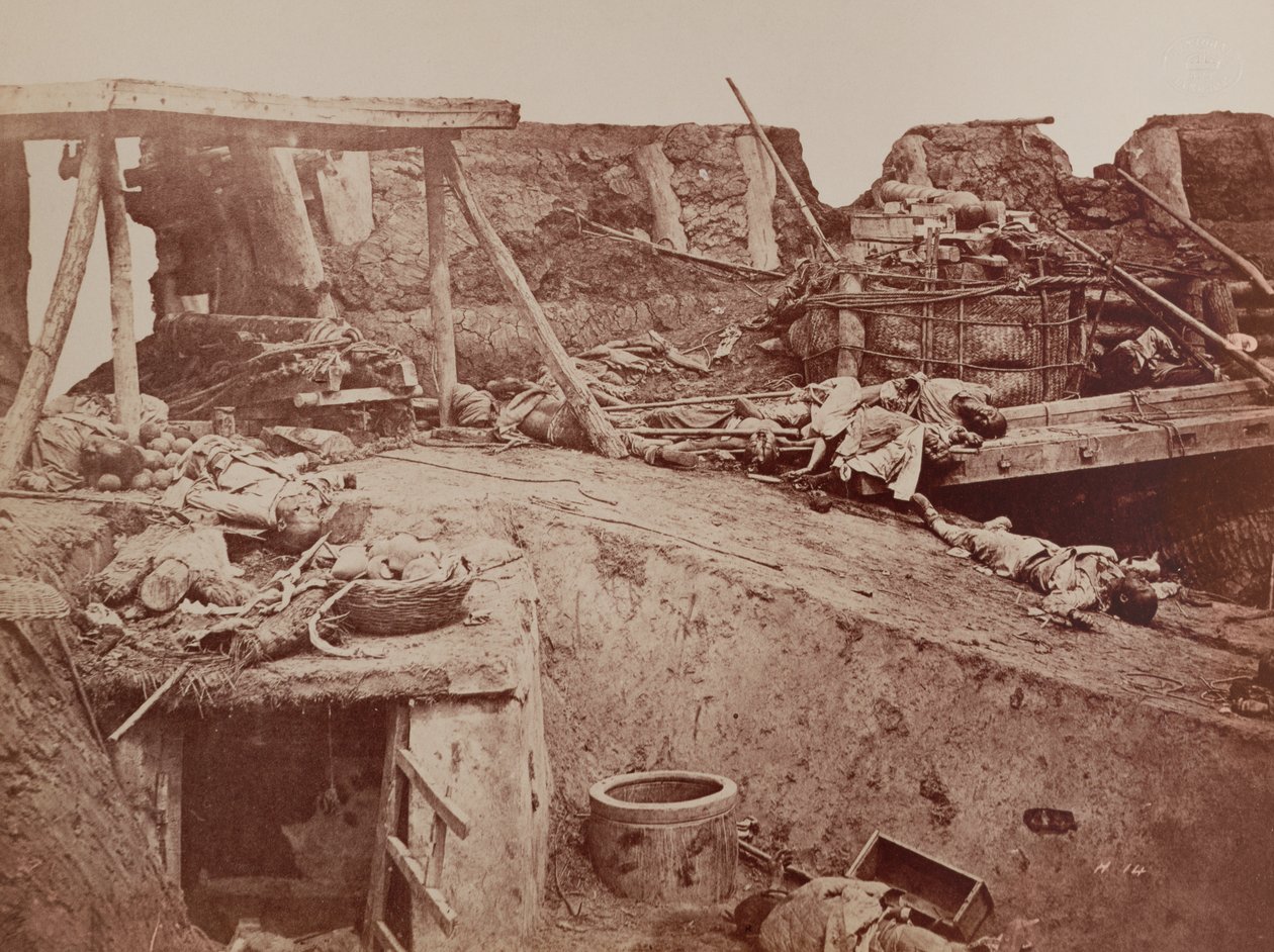 Englantilais-ranskalainen linnoitus toisen Kiinan sodan taistelun jälkeen, Peking, 1860 tekijältä English Photographer