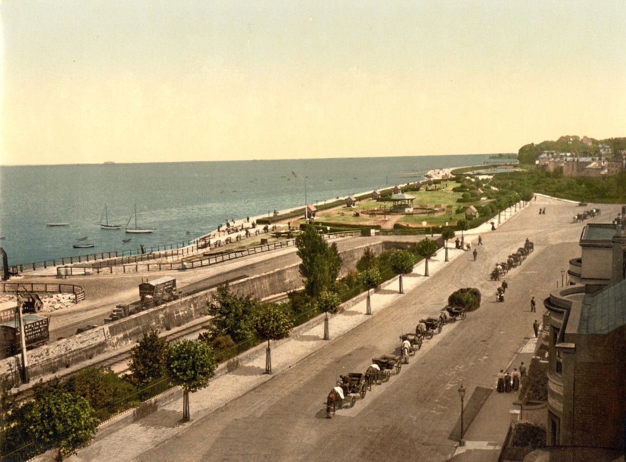 Ryde Esplanade, IOW, pub. noin 1890 - 1900 (kromolitografia) tekijältä English Photographer