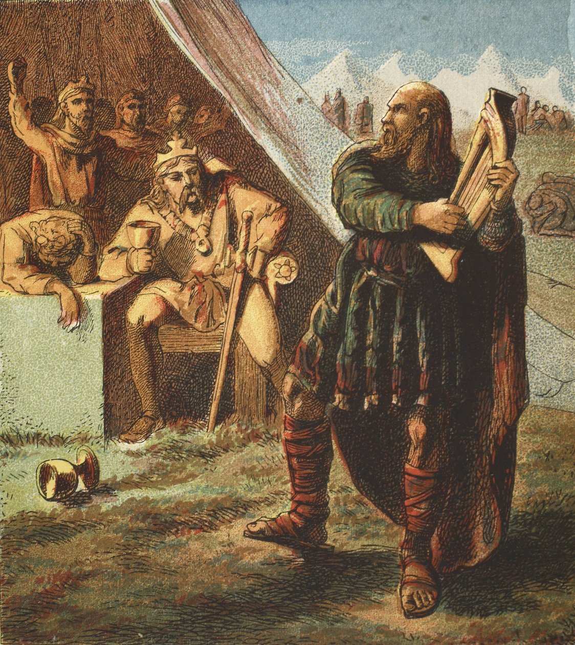 Alfred Tanskan leirissä, pubissa. 1890 tekijältä English School