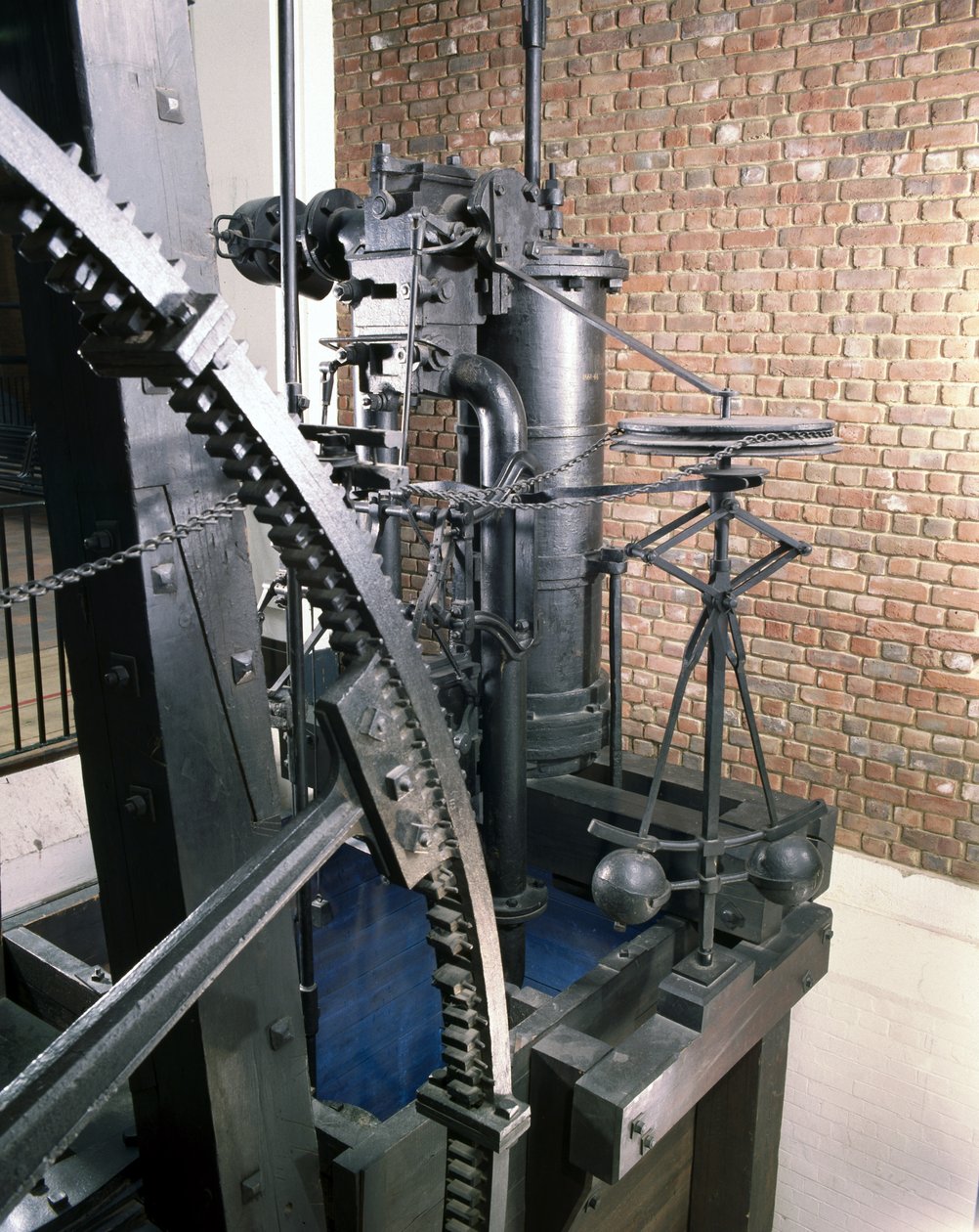 Boulton and Watts pyörivä moottori, 1788 (metalli) tekijältä English School