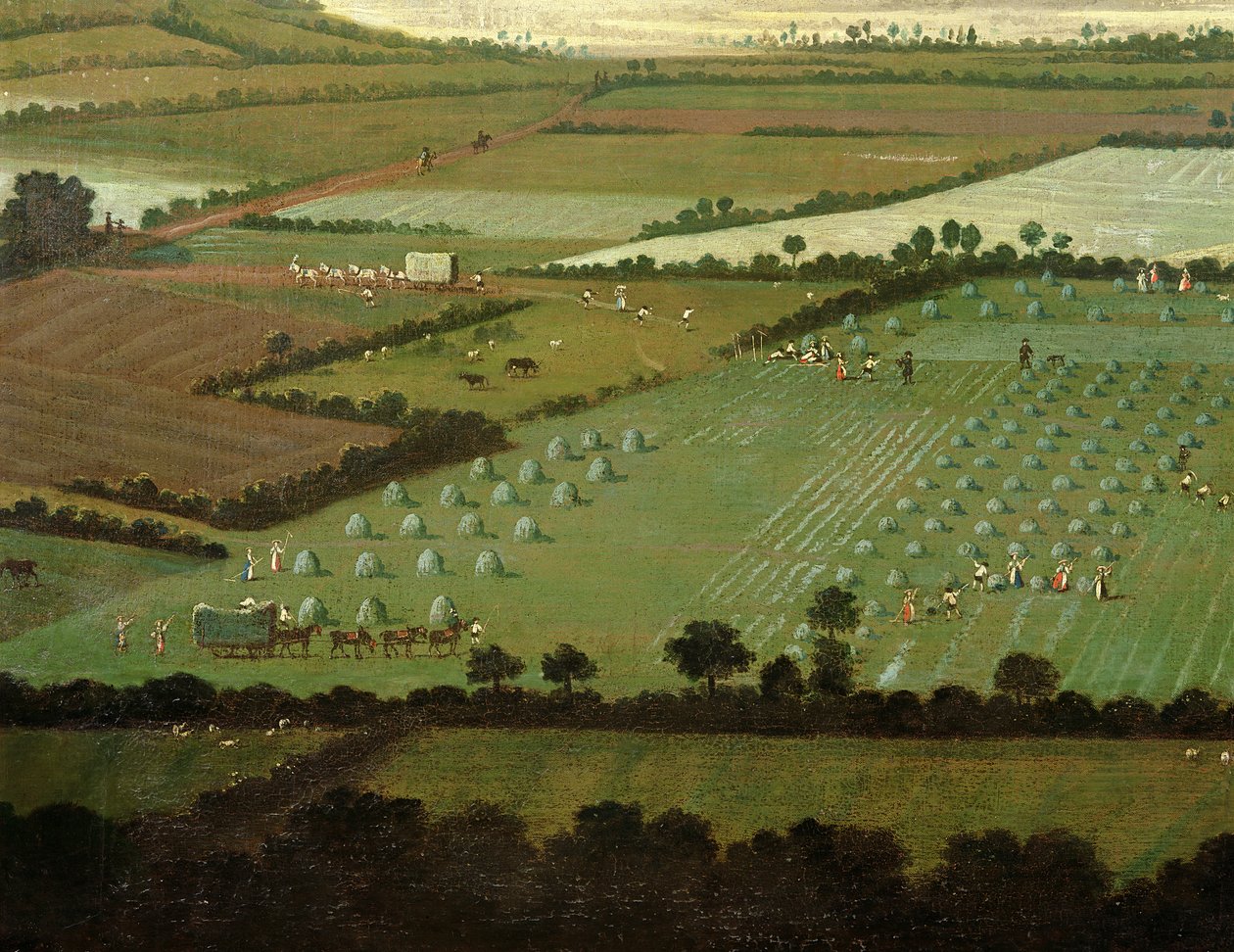 Country Round Dixton Manor, n. 1725 (yksityiskohta 18102) tekijältä English School