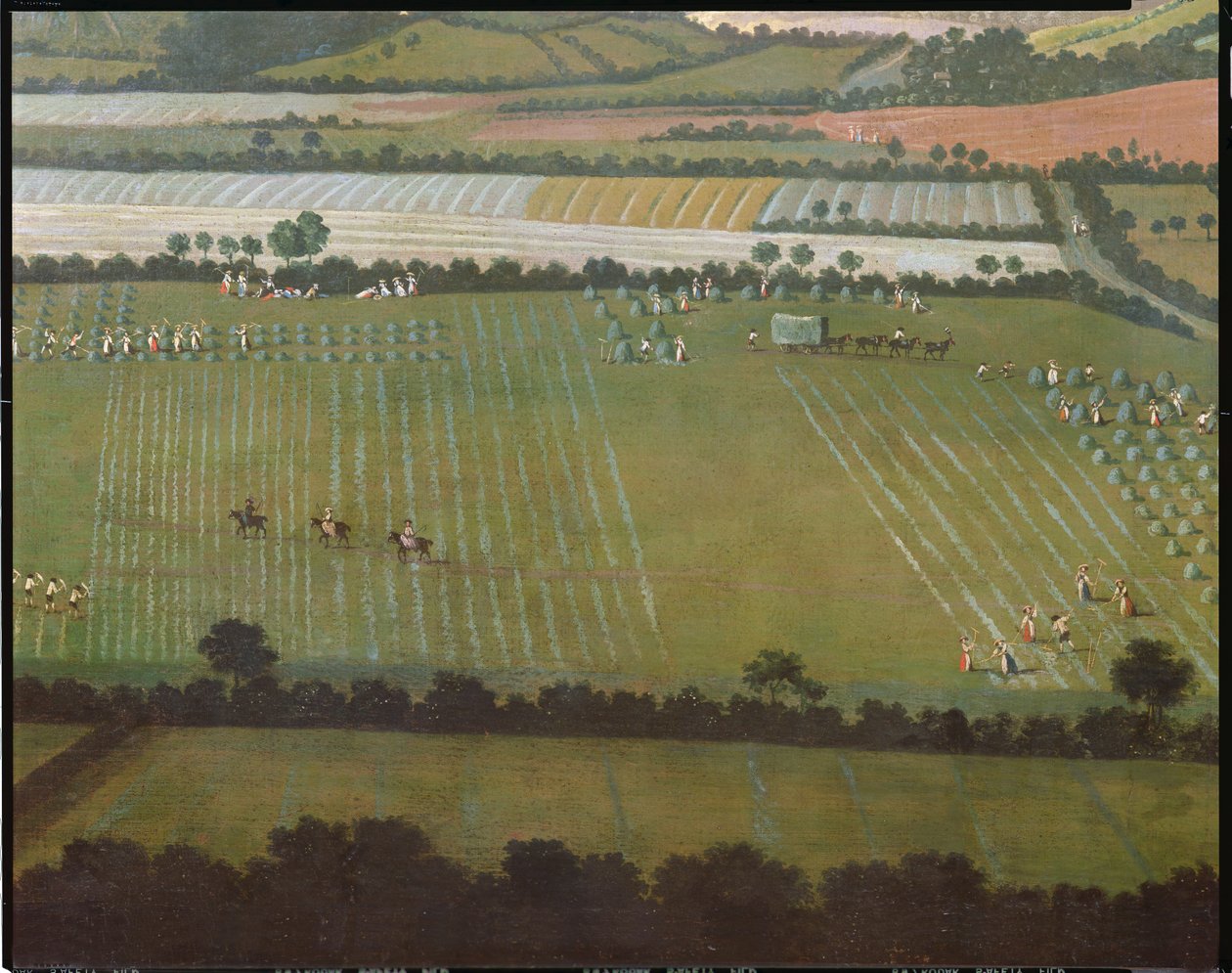 Country Round Dixton Manor, n. 1725 (yksityiskohta 18102) tekijältä English School