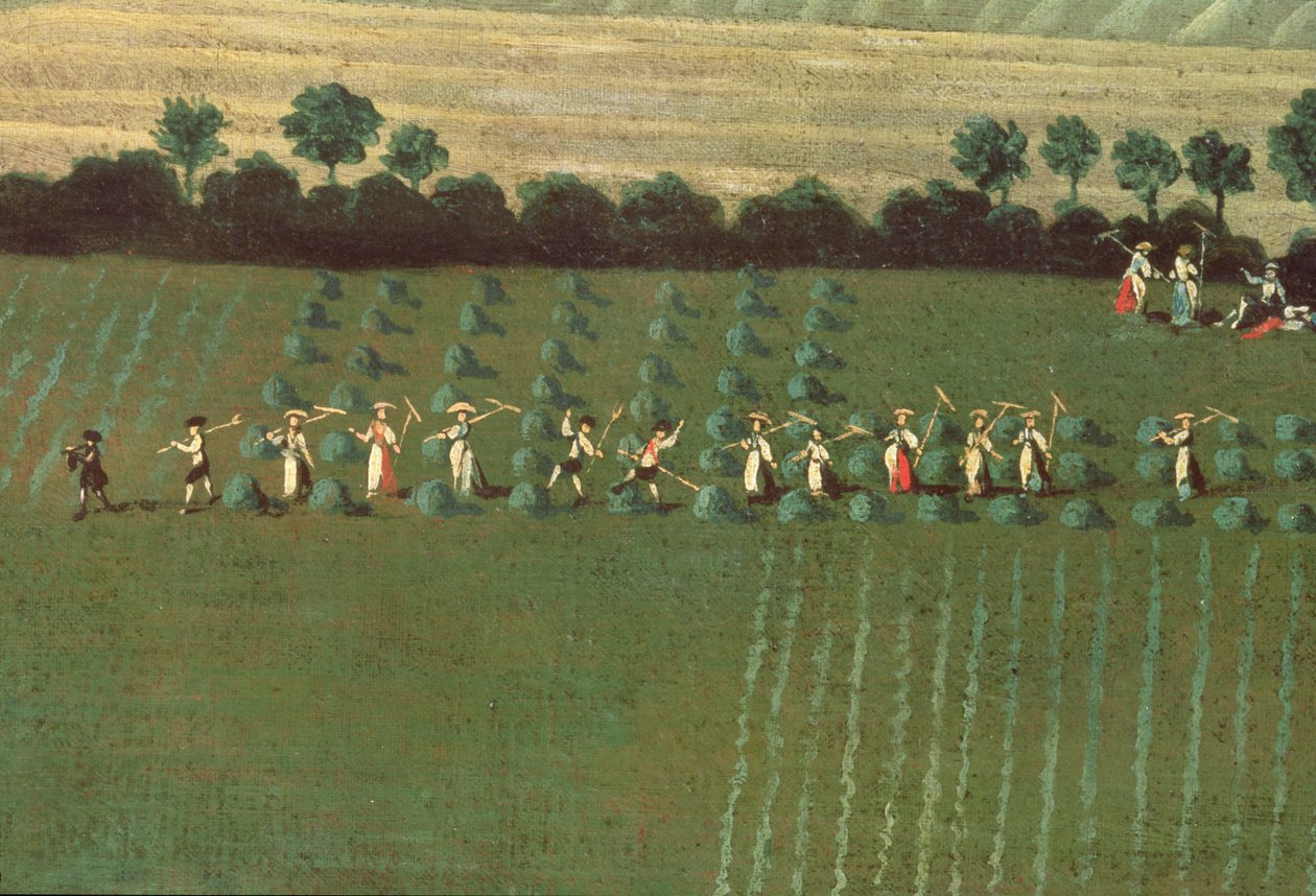 Country Round Dixton Manor, n. 1725 (yksityiskohta 18102) tekijältä English School