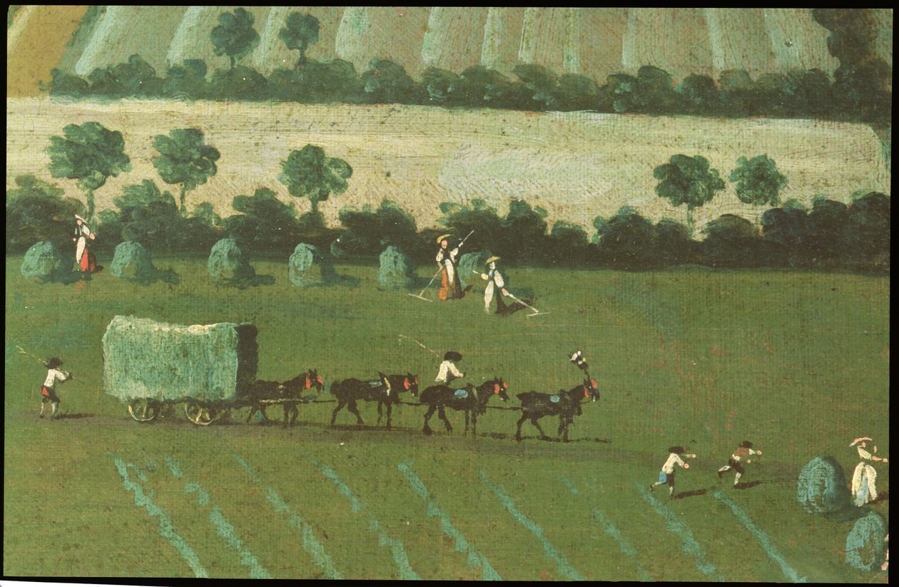Country Round Dixton Manor, n. 1725 (yksityiskohta 18102) tekijältä English School