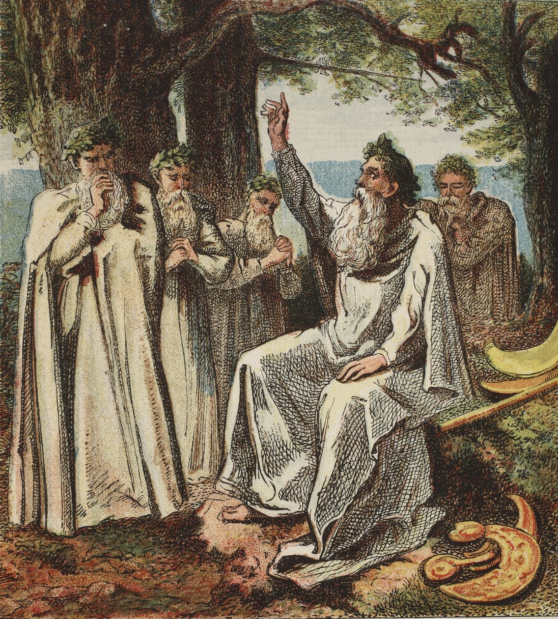 Druidit tai brittiläiset papit, pubi. 1890 tekijältä English School