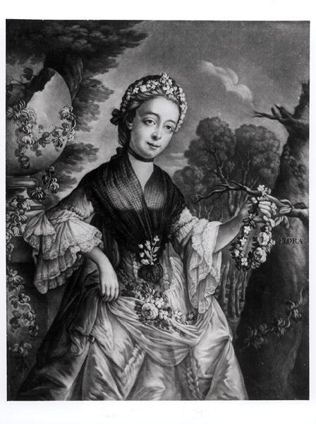 Elizabeth Chudleigh (1720-88) Bristolin kreivitär ja Kingstonin herttuatar tekijältä English School
