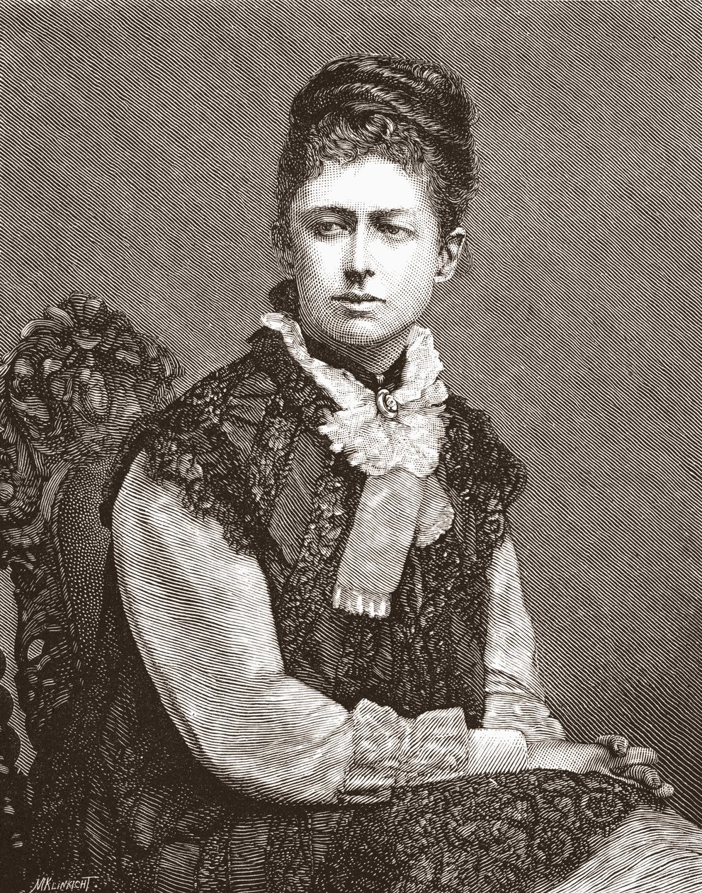 Elizabeth Southerden Thompson, julkaisusta The Magazine of Art, julkaistu 1878 tekijältä English School