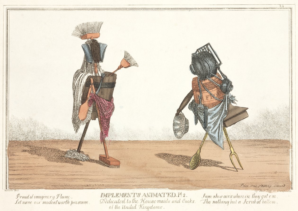 Animoitu työväline, 1811 (käsinvärinen etsaus) tekijältä English School