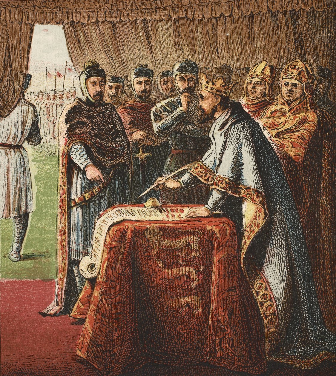 King John ja Magna Carta, pubi. 1890 tekijältä English School