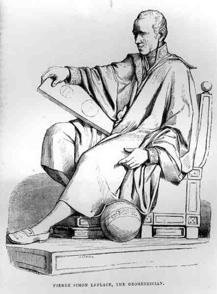 Pierre-Simon, Marquis de Laplace (1749-1827), ranskalainen tähtitieteilijä ja geometrikko tekijältä English School