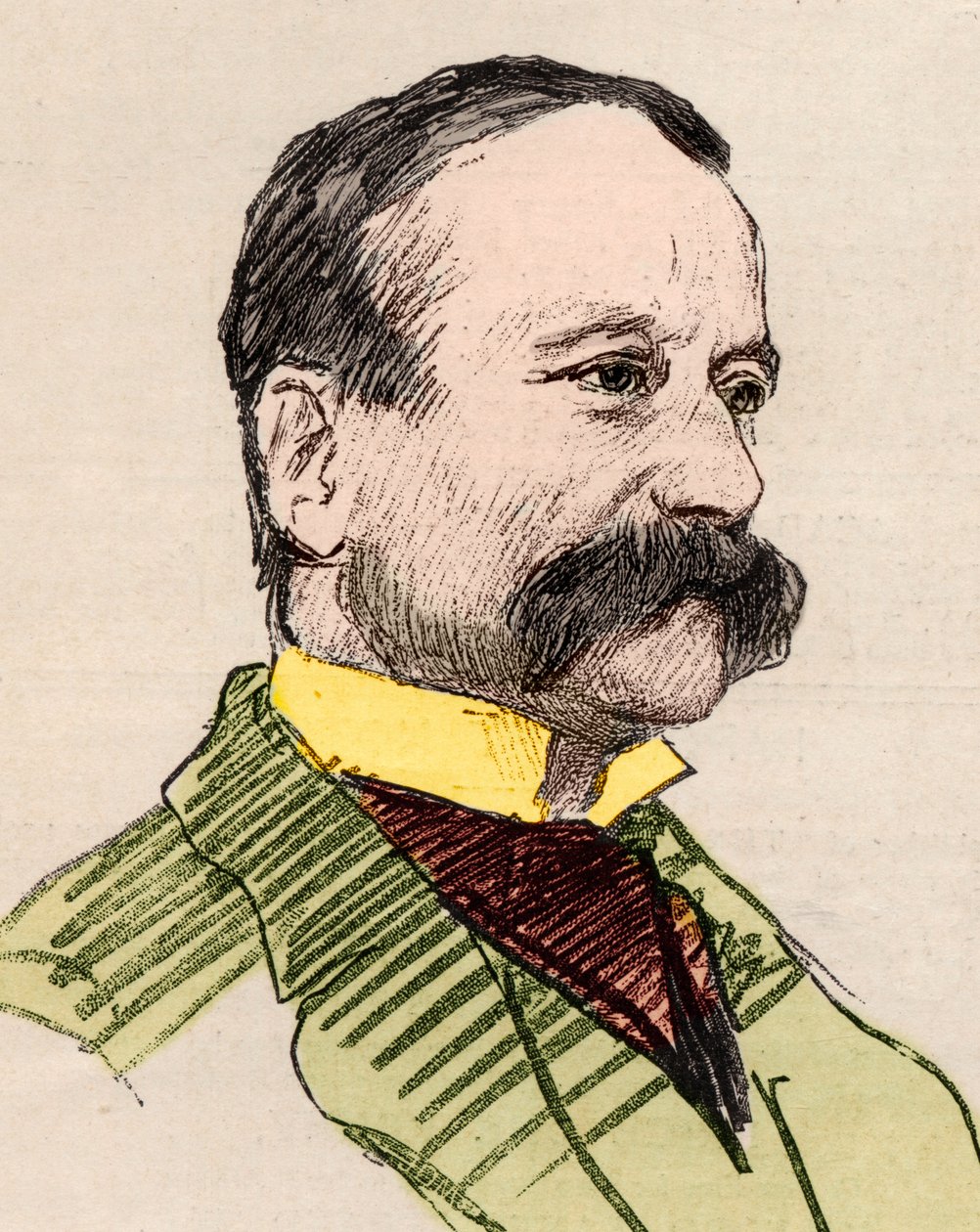 Arrigo (Enrico) Boiton (1842-1918), italialaisen runoilijan, toimittajan, kirjailijan ja säveltäjän muotokuva. tekijältä English School