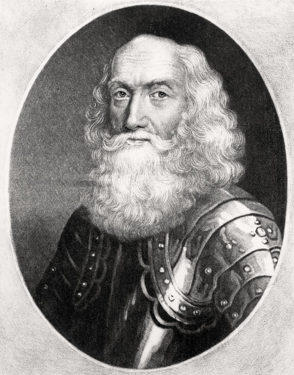 Kenraali Thomas Dalyellin (n. 1599-1685) muotokuva Richard Earlomin (1743-1822) ja Charles Turnerin (n. 1773-1857) kaiverrettu kirjasta Illustrious Characters in British History (mezzotint) tekijältä English School